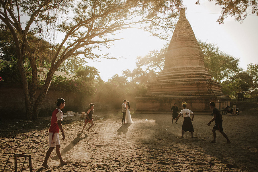 Chụp hình cưới ở Bagan